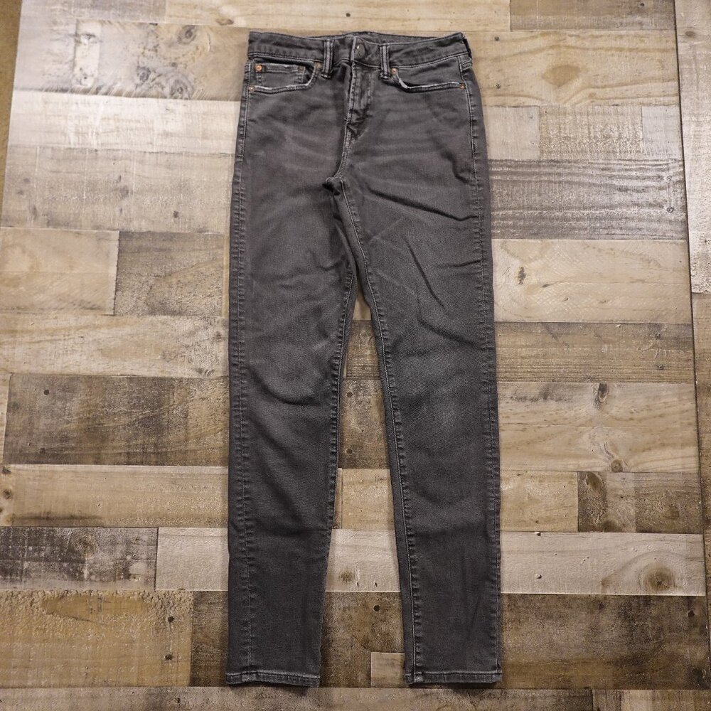 American Eagle AirFlex+ Athletic Skinny Jeans Men’s 30x34 Gray Stretch Denim